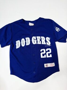 LA Dodgers Los Angeles Clayton kershaw 22 youth kids small jersey baseball
